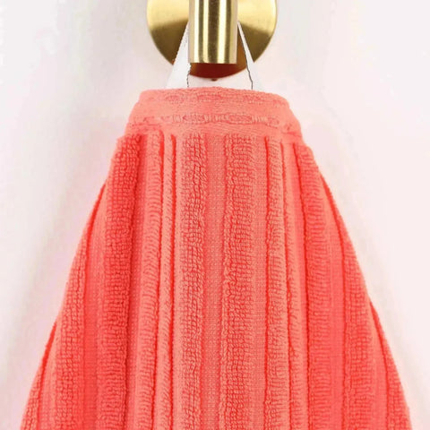 Soho Ribbed Cotton Absorbent 3 Piece Assorted Towel Set