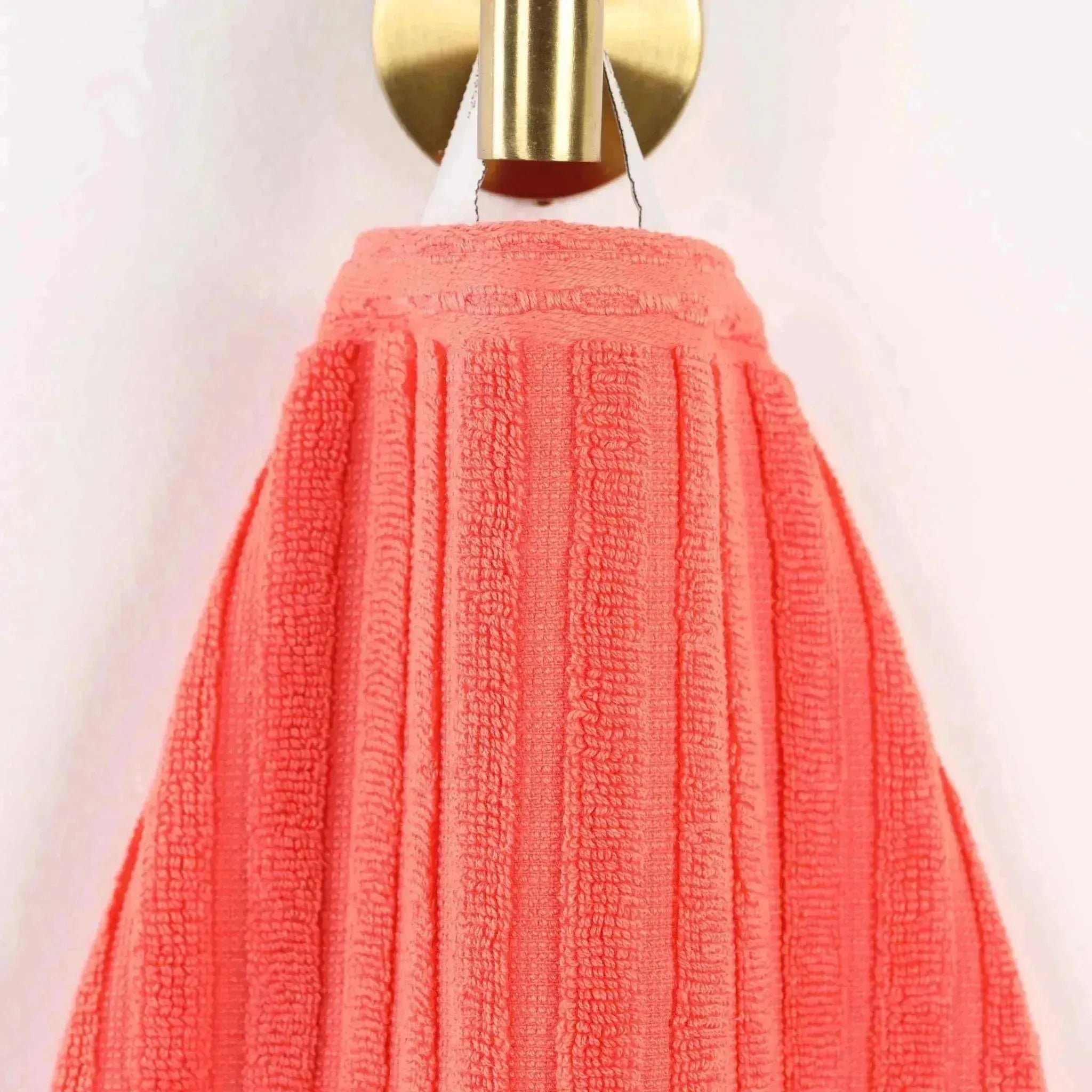 Cotton Rib Textured Ultra-Absorbent Bath Towel Set of 2