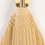 Soho Ribbed Cotton Absorbent Face Towel/Washcloth Set of 12