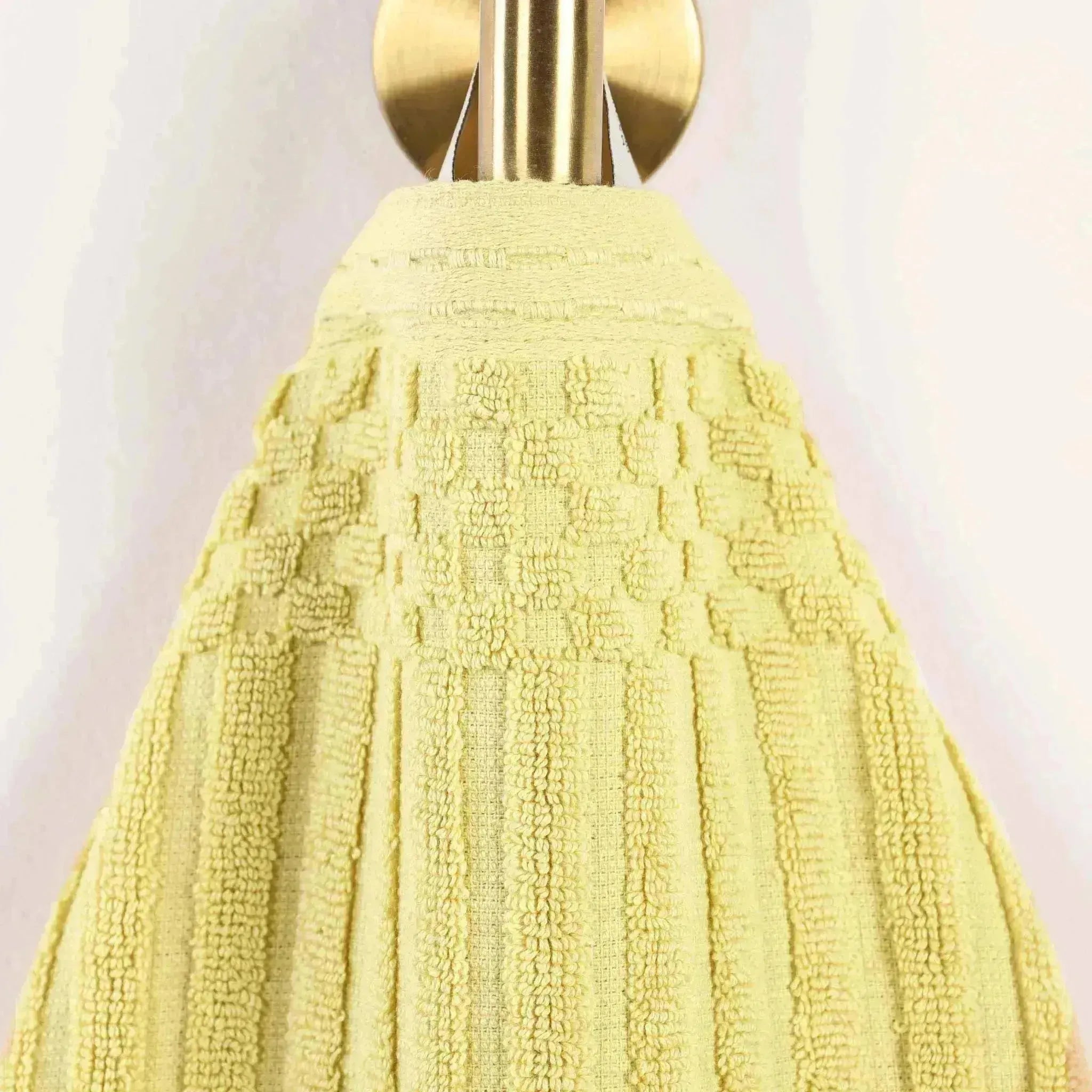 Soho Ribbed Cotton Super Absorbent 4 Piece Hand Towel Set