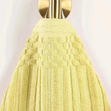 Ribbed Cotton Absorbent Bath Towel Set of 4