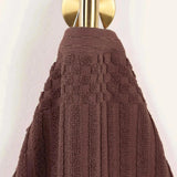 Ribbed Cotton Absorbent Bath Towel Set of 4