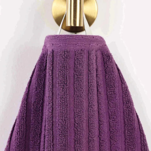Soho Ribbed Cotton Absorbent 3 Piece Assorted Towel Set