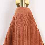 Cotton Rib Textured Ultra-Absorbent Bath Towel Set of 2