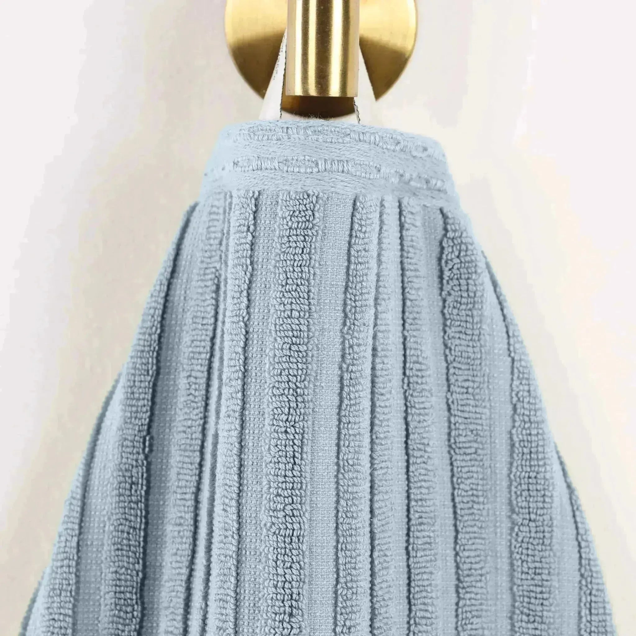 Cotton Rib Textured Ultra-Absorbent Bath Towel Set of 2