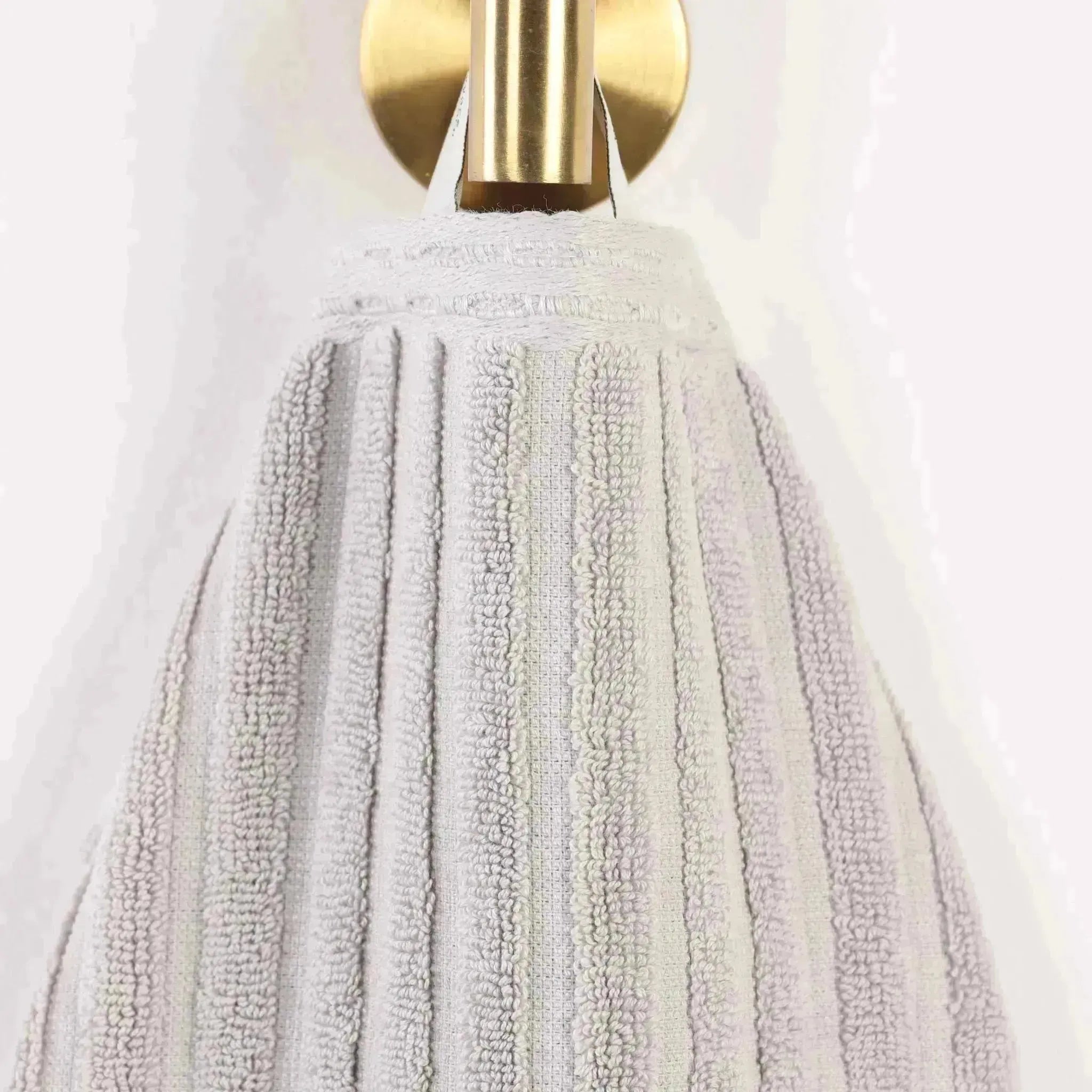 Cotton Rib Textured Ultra-Absorbent Bath Towel Set of 2