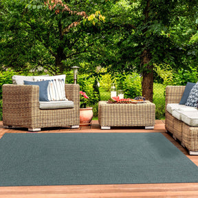 Bohemian Indoor Outdoor Rugs Solid Rectangle Braided Area Rug