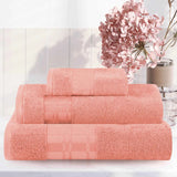 Larissa Cotton Geometric Border 3 Piece Assorted Towel Set