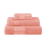 Larissa Cotton Geometric Border 3 Piece Assorted Towel Set
