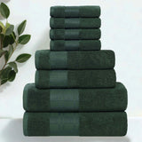 Larissa Cotton Geometric Border 8 Piece Assorted Towel Set