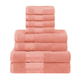 Larissa Cotton Geometric Border 8 Piece Assorted Towel Set