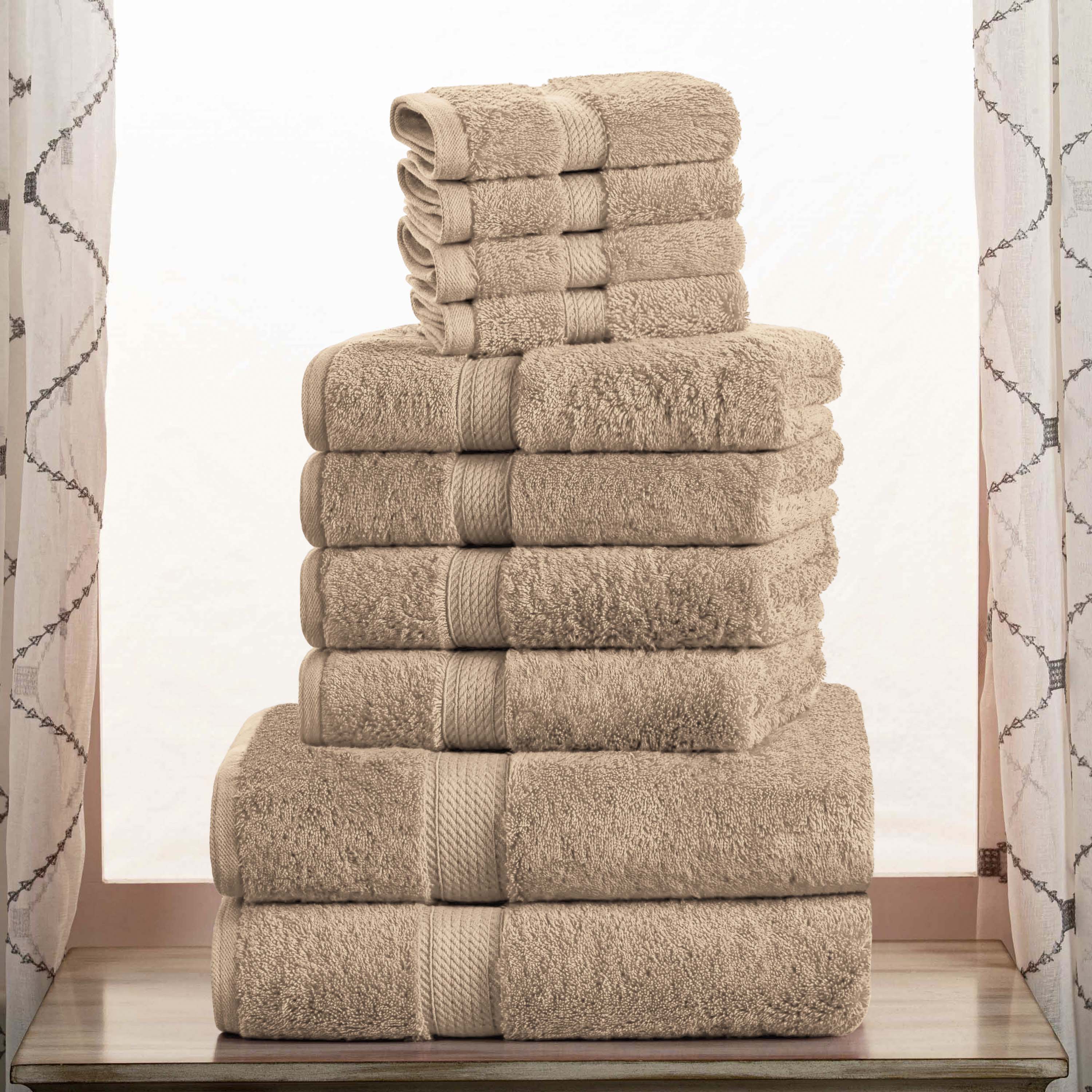 Madison Egyptian Cotton Plush Heavyweight 10 Piece Towel Set
