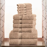 10-Piece Egyptian Cotton Plush Towel Set - Madison