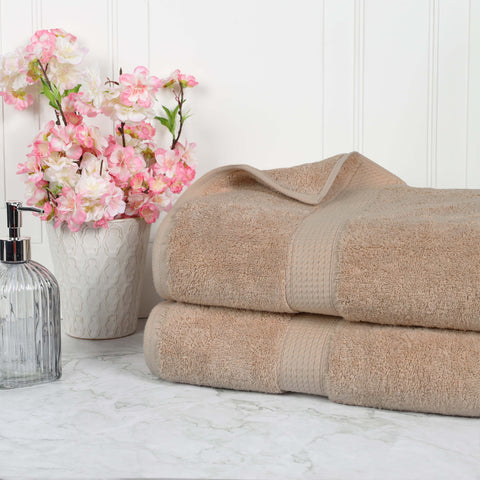 Egyptian Cotton Bath Towels - Plush Bath Sheet Set of 2