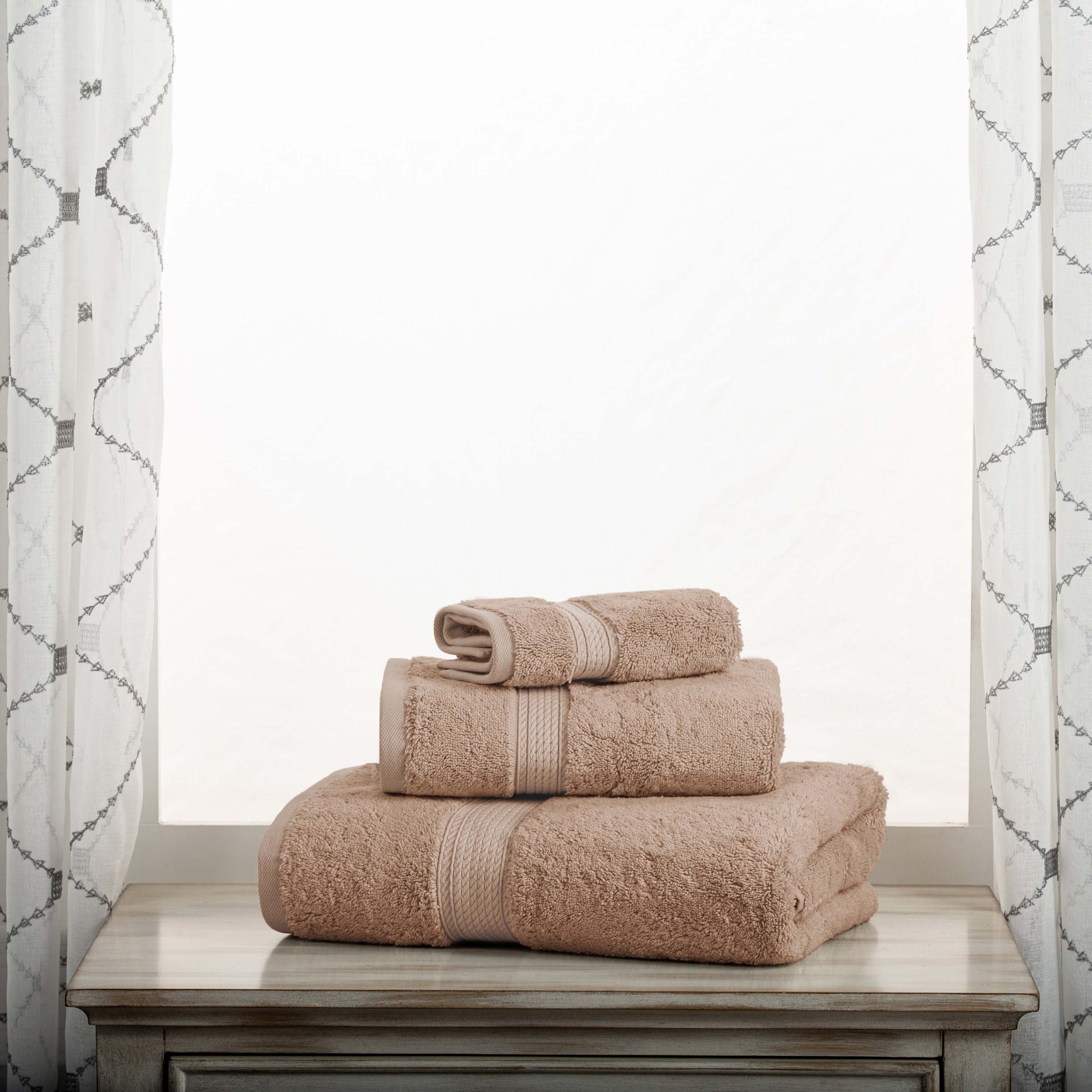 Madison Egyptian Cotton Plush Heavyweight 3 Piece Towel Set