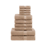 10-Piece Egyptian Cotton Plush Towel Set - Madison