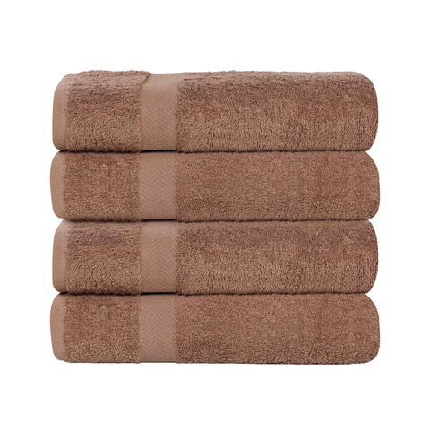 Cotton Highly Absorbent Eco-Friendly Quick Dry Bath Towel Set of 4