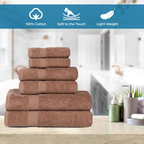 Cotton Highly Absorbent Eco-Friendly Quick Dry 4 Piece Bath Towel Set