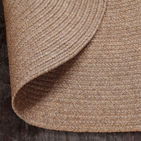 Bohemian Braided Indoor Outdoor Rugs Solid Round Area Rug