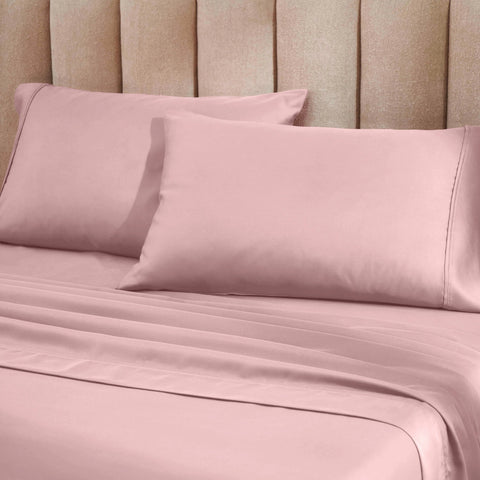 1200 Thread Count Cotton Rich Bed Sheet Set Solid Deep Pocket