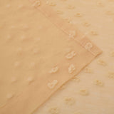 Sheer Poppy Floral Modern Textured Grommet Curtain Panels Set of 2