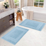 Egyptian Cotton Bath Mat Set of 2 Greek Key Infinity Border