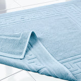 Egyptian Cotton Greek Key Infinity Border Bath Mat Set of 2