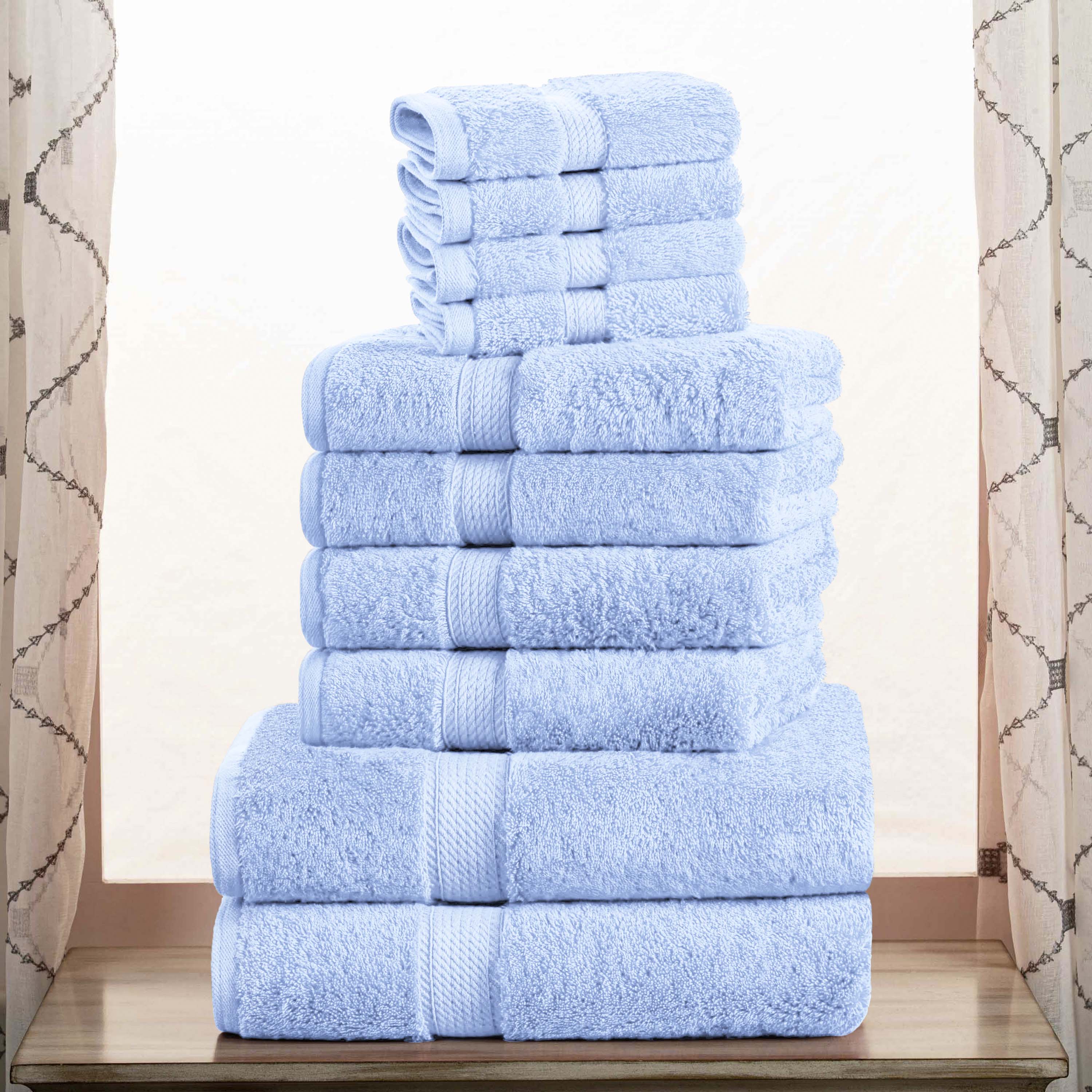 Madison Egyptian Cotton Pile Plush Heavyweight 10 Piece Towel Set