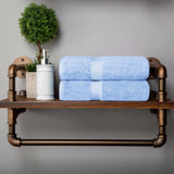 Madison Egyptian Cotton Pile Heavyweight 2 Piece Bath Towel Set