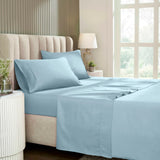 1200 Thread Count Cotton Rich Bed Sheet Set Solid Deep Pocket