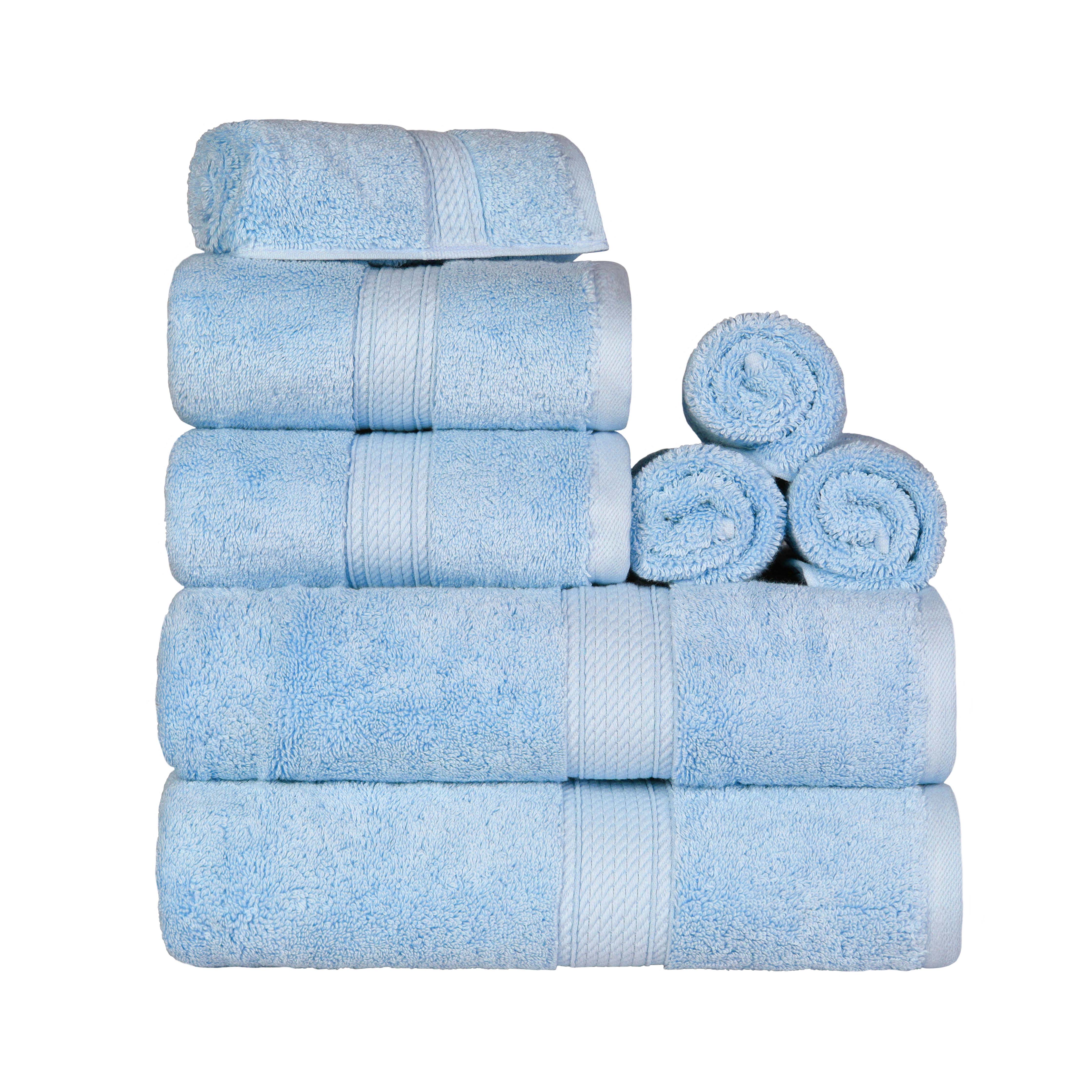 Madison Egyptian Cotton Plush Heavyweight 8 Piece Towel Set