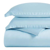 Egyptian Cotton 300 Thread Count Solid Luxury Duvet Cover Set