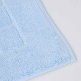 Nora Cotton Thick Solid Checkered Washable Bath Mat Set of 2