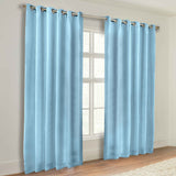 Classic Modern Solid Room Darkening Blackout Curtain Panels, Set of 2