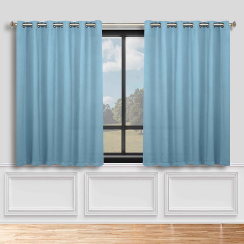 Blackout Window Curtains Classic Modern Room Darkening Set of 2