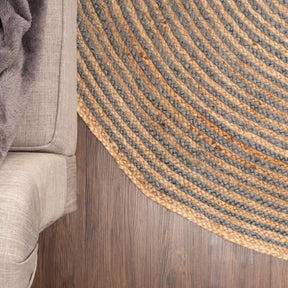 Braided Jute Reversible Round Indoor Outdoor Area Rug