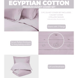 400 Thread Count Egyptian Cotton Solid Duvet Cover