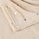 Fleece Plush Medium Weight Fluffy Soft Decorative Polka Dot Blanket