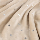 Fleece Plush Medium Weight Fluffy Soft Decorative Polka Dot Blanket