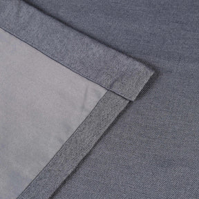 Linen Pattern Washable Room Darkening Blackout Curtains, Set of 2