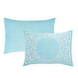 Lightweight Cotton Bedspread Set 3-Piece Lyron Floral Scroll Jacquard