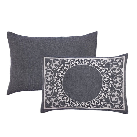 Lightweight Cotton Bedspread Set 3-Piece Lyron Floral Scroll Jacquard