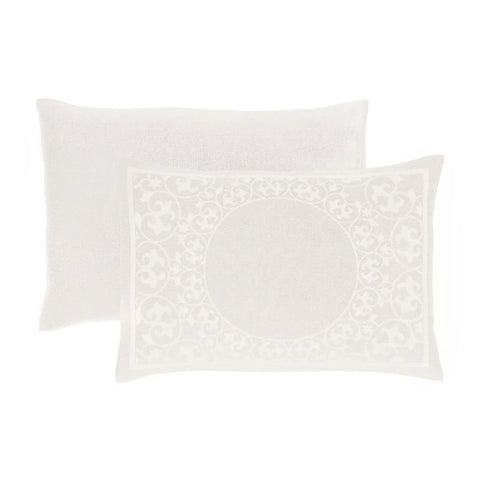 Lightweight Cotton Bedspread Set 3-Piece Lyron Floral Scroll Jacquard