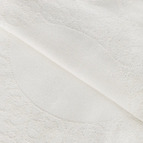 Lightweight Cotton Bedspread Set 3-Piece Lyron Floral Scroll Jacquard