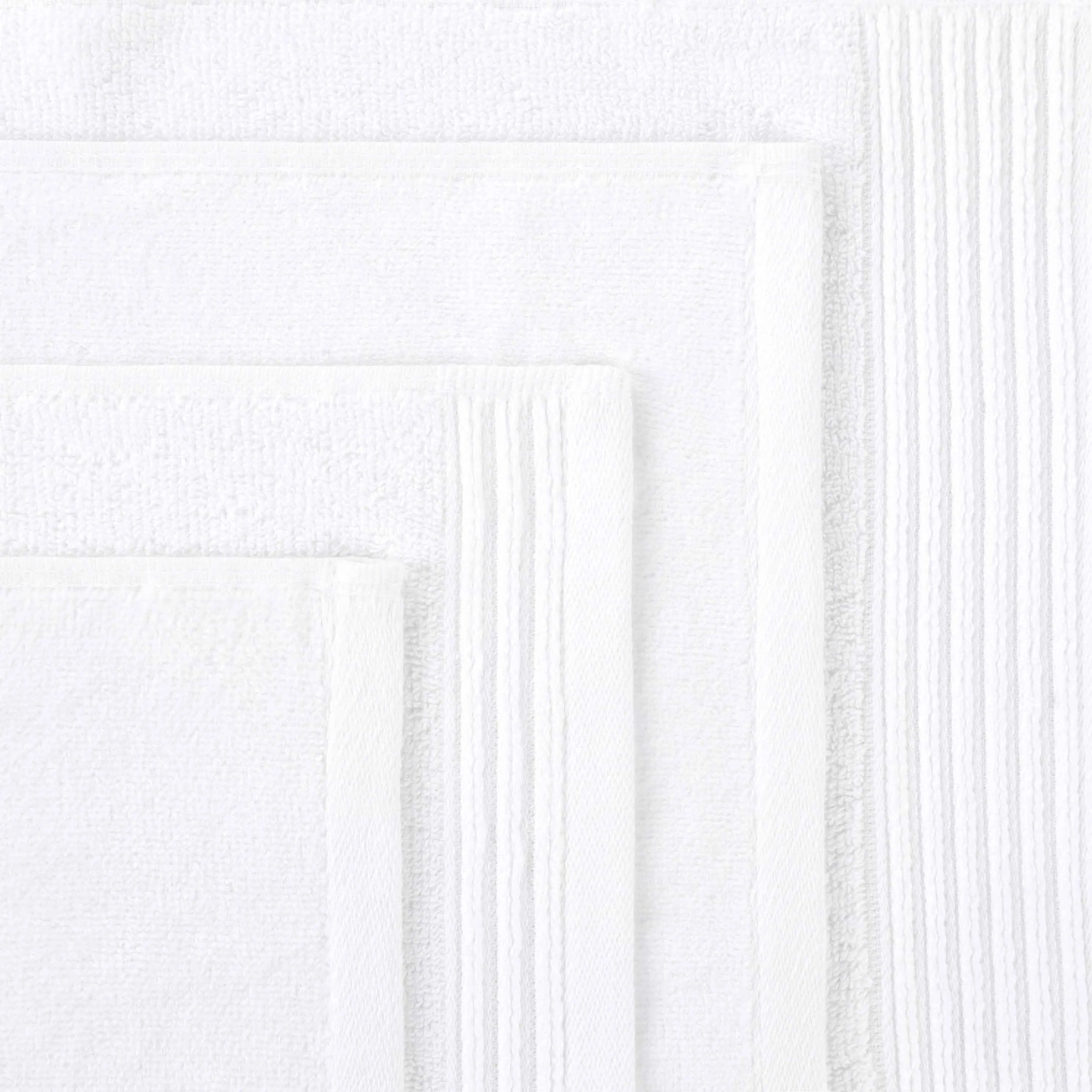 Cotton Marble and Solid Quick Dry 6 Piece Assorted Bathroom Towel Set