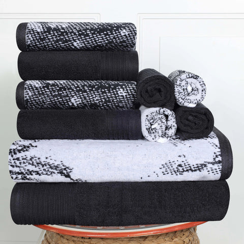 Ultra-Plush Cotton 10-Piece Bath Towel Set – Soft & Absorbent
