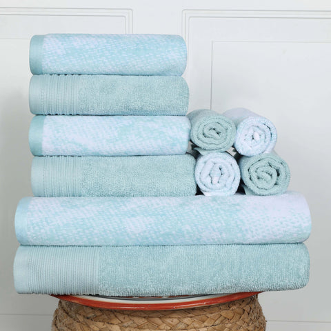 Ultra-Plush Cotton 10-Piece Bath Towel Set – Soft & Absorbent