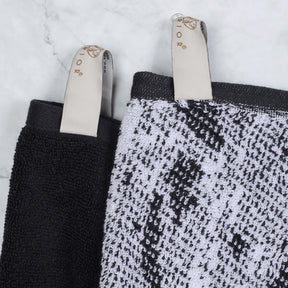 Cotton Marble and Solid Quick Dry 10 Piece Assorted Bathroom Towel Set