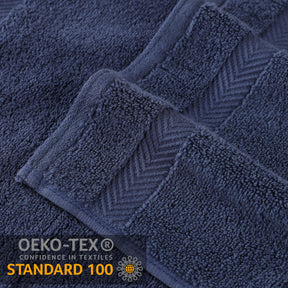 Zero Twist Cotton Solid Ultra-Soft Absorbent Hand Towel Set of 6