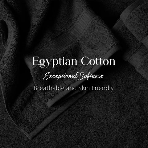 Egyptian Cotton Bath Towels Plush Absorbent Set of 2 Madison